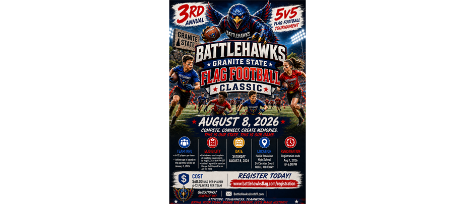 3rd Annual BattleHawks Granite State Flag Football Classic